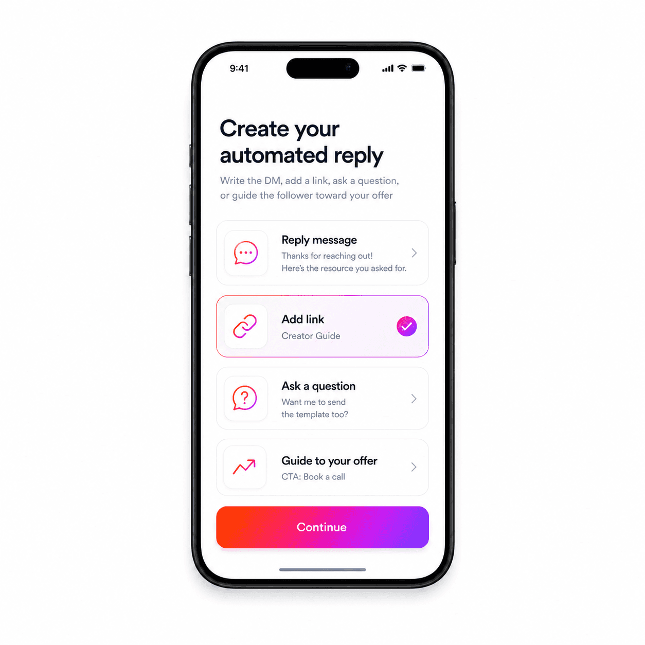 Create your automated reply